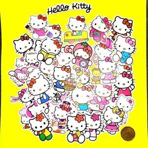 Brand New 50pcs Hello Kitty Waterproof Stickers #1